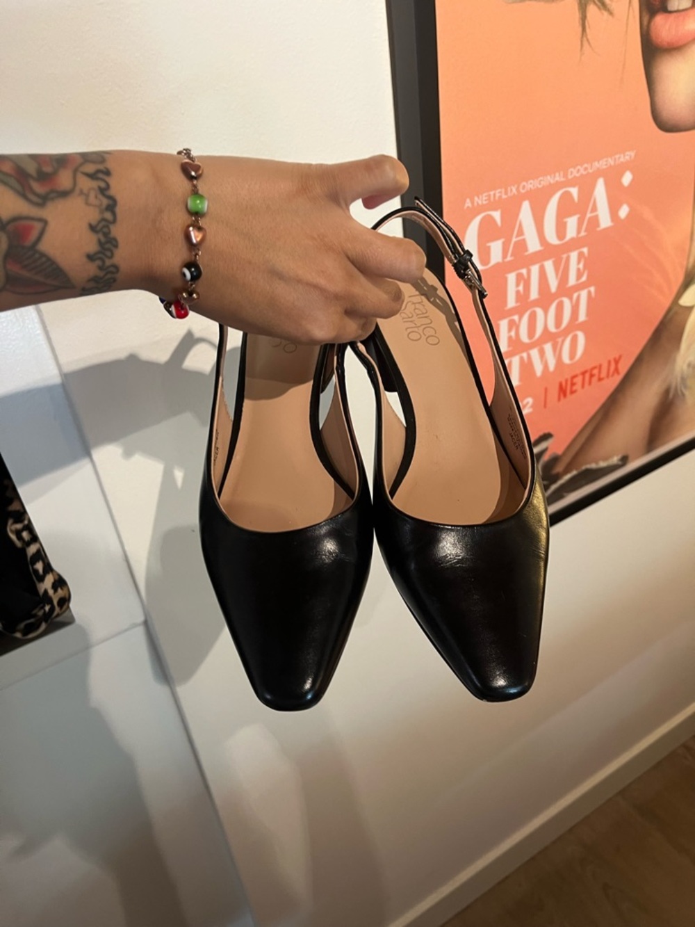 Franco Sarto Jacer sling back point toe heels